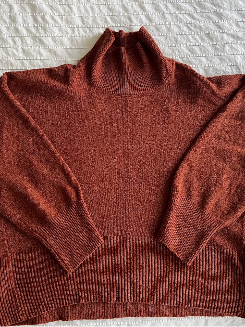 a new day Rust High-Neck Sweater